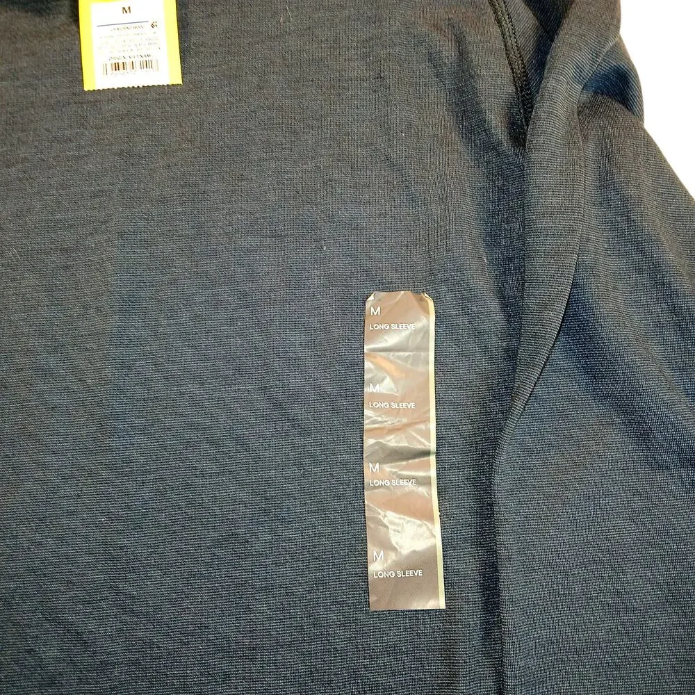 ALL IN MOTION Men's New w/Tags Blue Long Sleeve Athletic Pullover Top - Size: M - Picture 4 of 7
